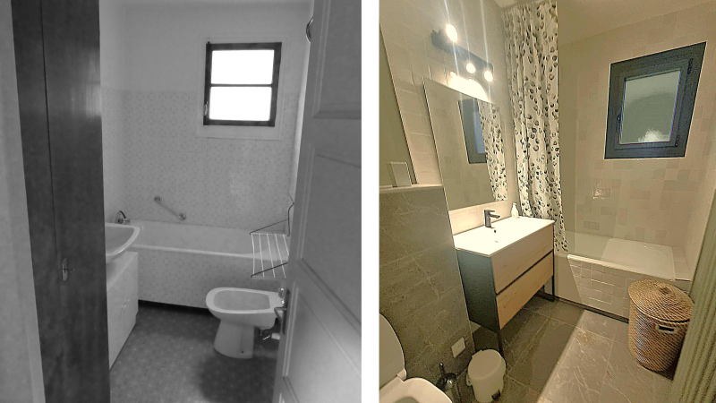 i rénovation d'une salle de bain avant après asba architecte
